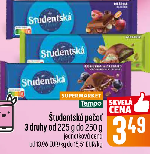 Študentská pečať čokoláda