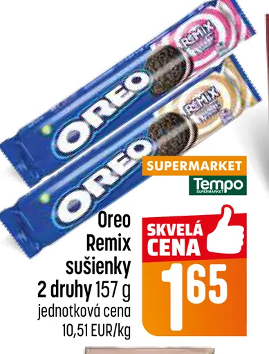 Oreo Remix sušienky