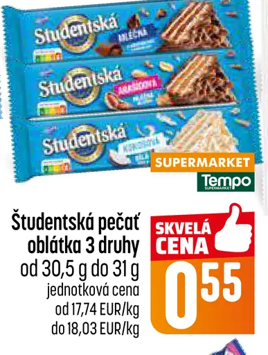 Študentská pečať oblátka