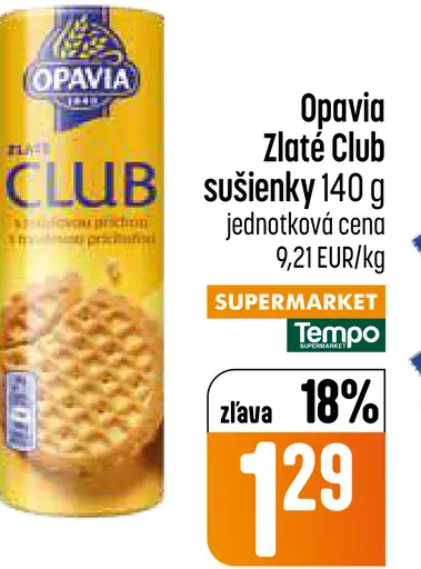 Opavia Zlaté Club sušienky