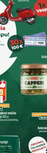 COOP Italia kapary v octe