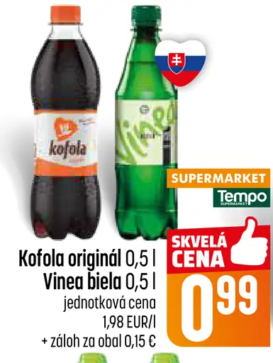 Kofola originál, Vinea biela nealkoholický nápoj
