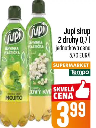 Jupí sirup nápojový koncentrát