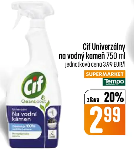 Cif univerzálny čistič na vodný kameň