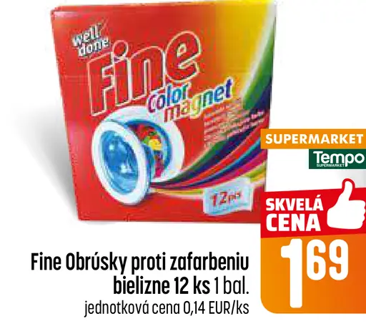 Fine obrúsky proti zafarbeniu bielizne