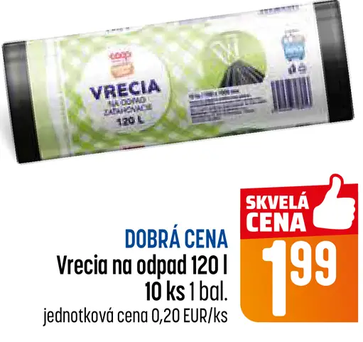 Vrecia na odpad 120 l