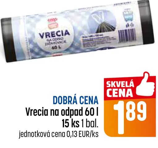 Vrecia na odpad 30 l