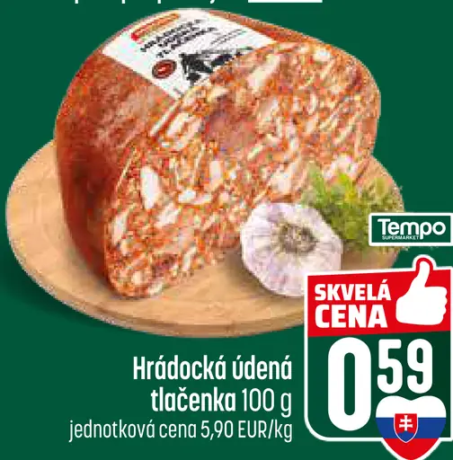 Hrádocká údená tlačenka