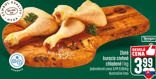 Zlaté kuracie stehná chladené