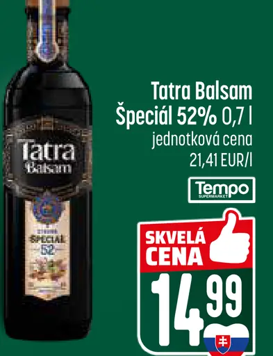 Tatra Balsam Špeciál bylinný likér 52%
