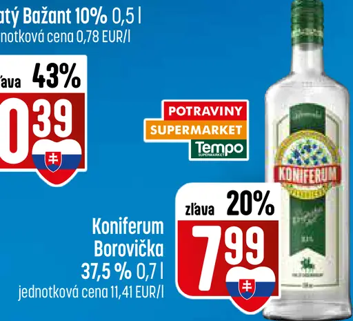 Koniferum Borovička 37,5%