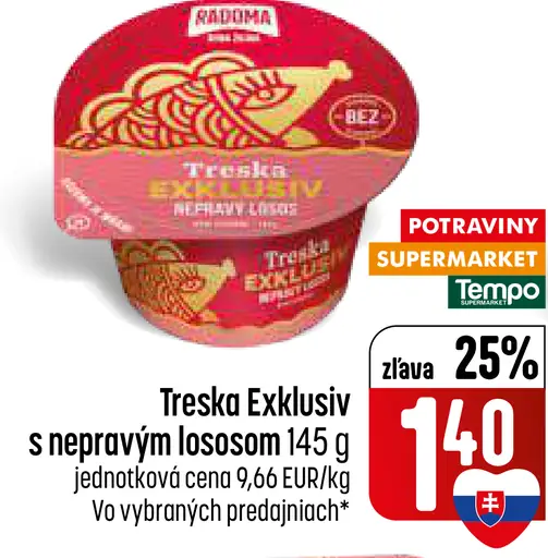 Treska Exklusiv s nepravým lososom