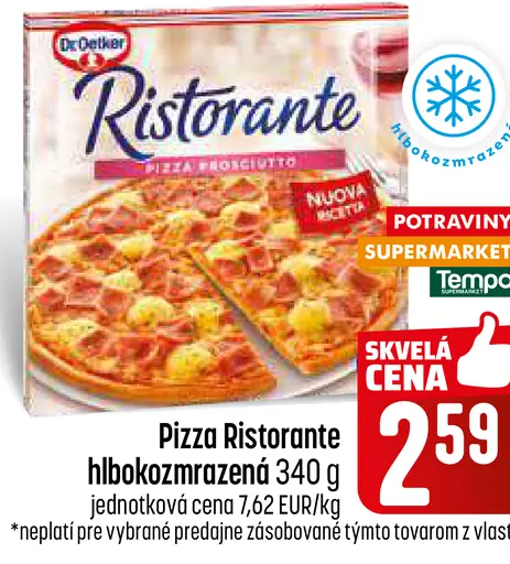 Pizza Ristorante hlboko zmrazená