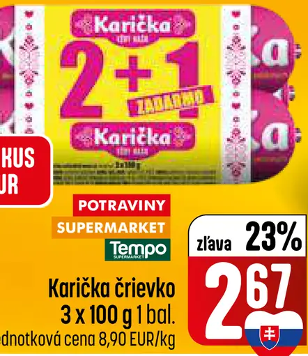 Karička črievko Tavený syr