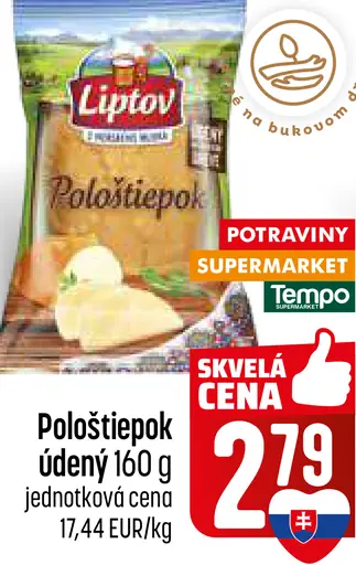 Liptov Pološtiepok údený syr