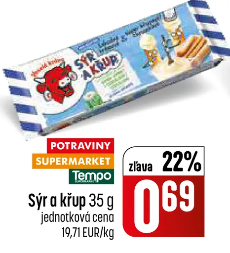 Sýr a křup syrový snack