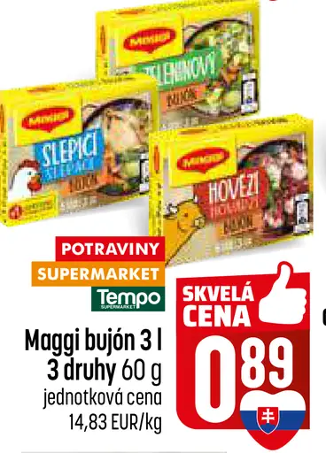 Maggi bujón slepačí hovädzí zeleninový