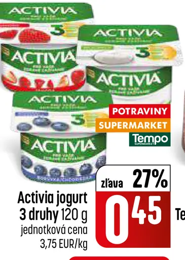 Activia Jogurt rôzne druhy