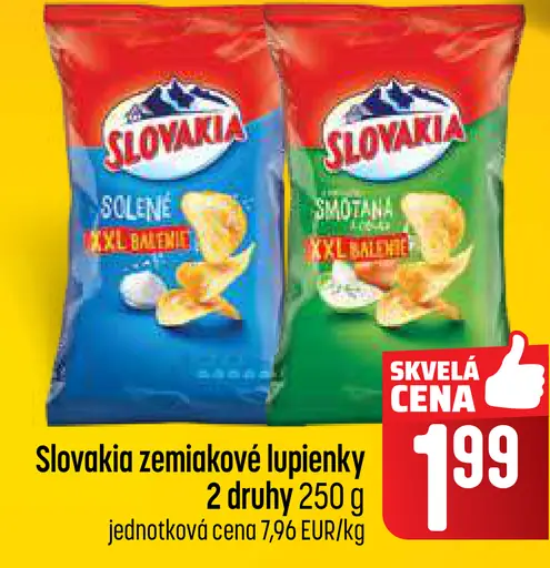 Slovakia zemiakové lupienky solené