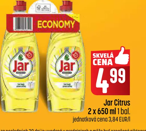 Jar Citrus prostriedok na riad