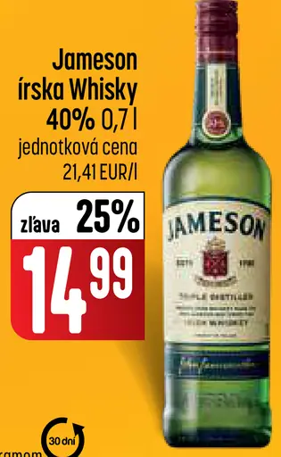 Jameson írska whisky 40%
