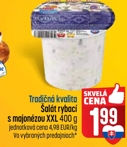 Tradičná kvalita šalát rybací s majonézou XXL