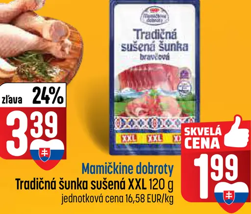 Mamičkine dobroty Tradičná sušená šunka