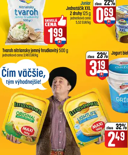 Leerdammer plátky syr Original, Lightlife