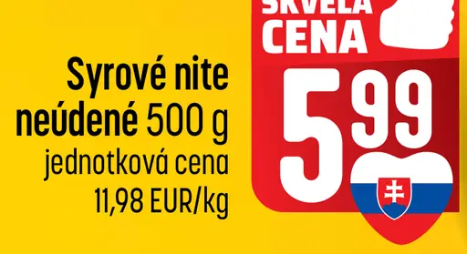 Syrové nite neúdené