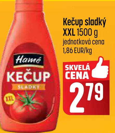 Hamé kečup sladký XXL