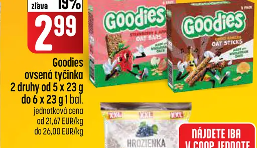 Goodies ovsena tyčinka+
