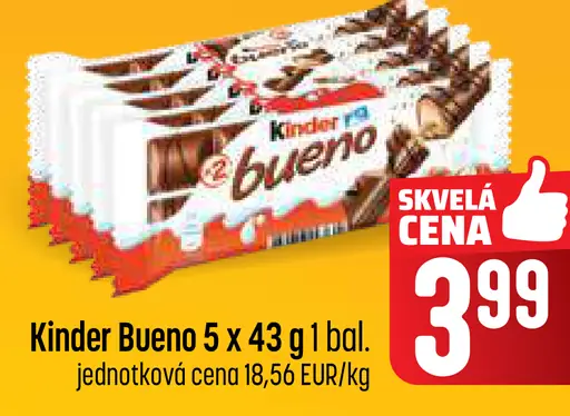 Kinder Bueno tyčinka