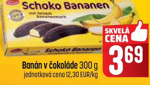 Banán v čokoláde