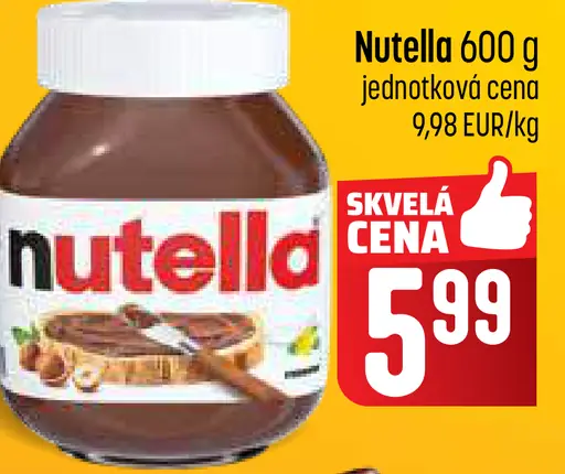 Nutella Mrazený krém lieskoorieškový