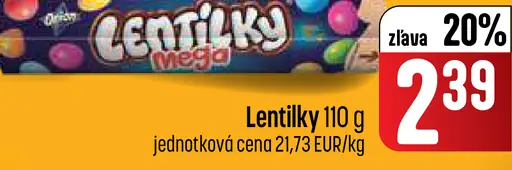 Lentilky mega cukrovinky