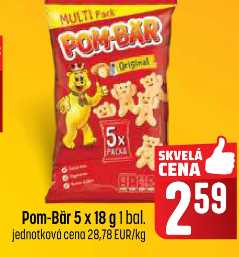 Pom-Bär Original zemiakové snacky