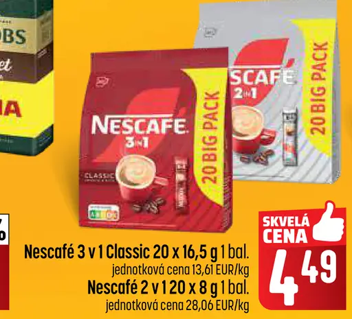 Nescafé 3 v 1 Classic instantný kávový nápoj