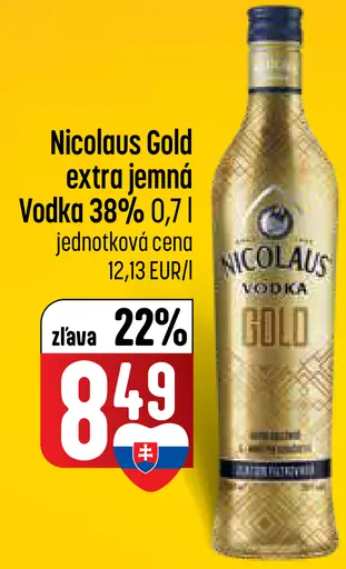Nicolaus Gold Vodka extra jemná