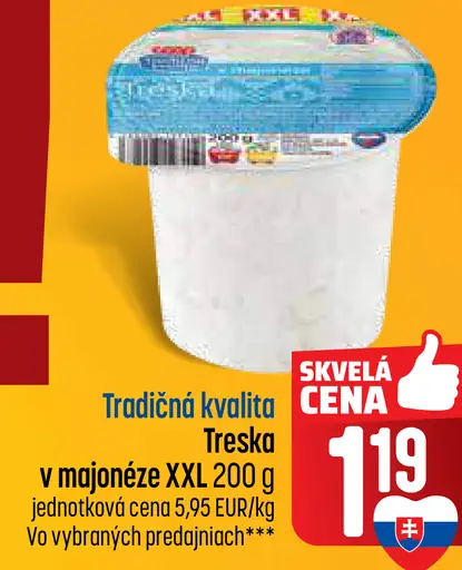 COOP Jednota Treska v majonéze tradičná kvalita