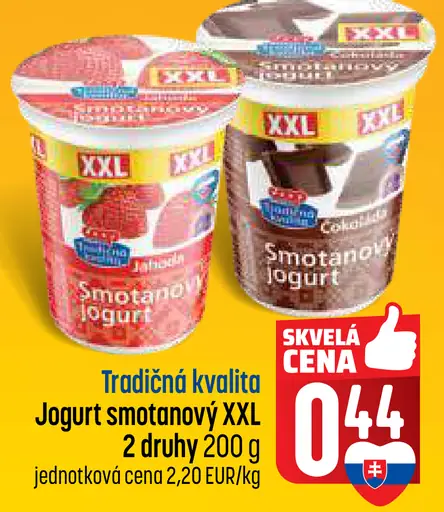 COOP Jednota Jogurt smotanový tradičná kvalita