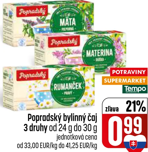 Popradský Bylinný čaj šípky