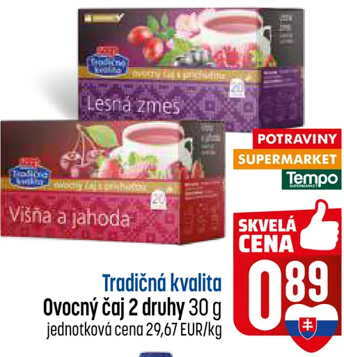 Tradičná kvalita Ovocný čaj