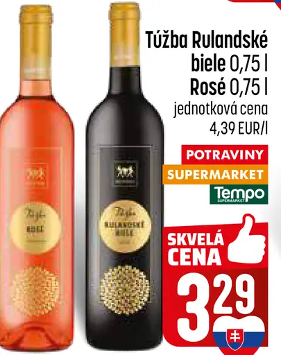 Túžba Rulandské biele víno