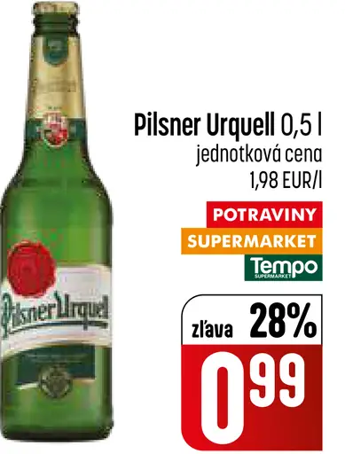 Pilsner Urquell pivo
