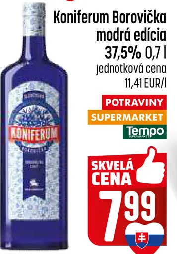 Koniferum Borovička modrá edícia 37,5%