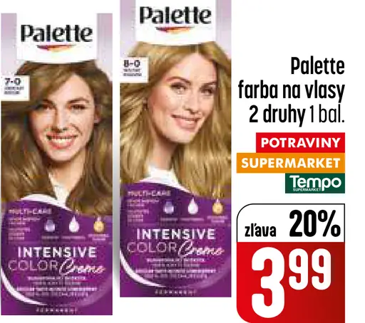 Palette Farba na vlasy