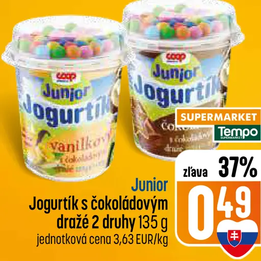 Junior Jogurtik s čokoládovým dražé