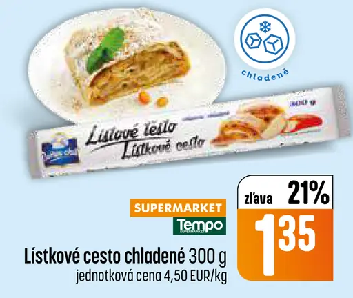 Lístkové cesto chladené