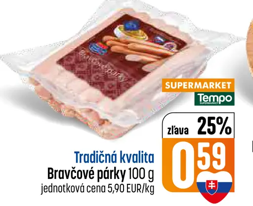 Tradícia kvalita bravčové párky