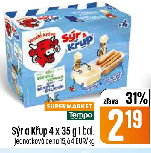 Sýr a Křup 4 x chrumkavé tyčinky so syrom